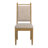 Cipolla 72" Wood Finish Rectangular Dining Set - 7-Piece, Dining Table, Beige Fabric Arm Chairs And Side Chairs-106895648