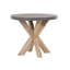 Monsey 4 - Person Acacia Patio Dining Set with Round Table , Cushions Included