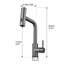 Single Hole Pull Out Kitchen Faucet With Swivel Spout Single Handle Kitchen Sink Faucets Modern Stainless Steel Kitchen Basin Taps With Valve-121640752