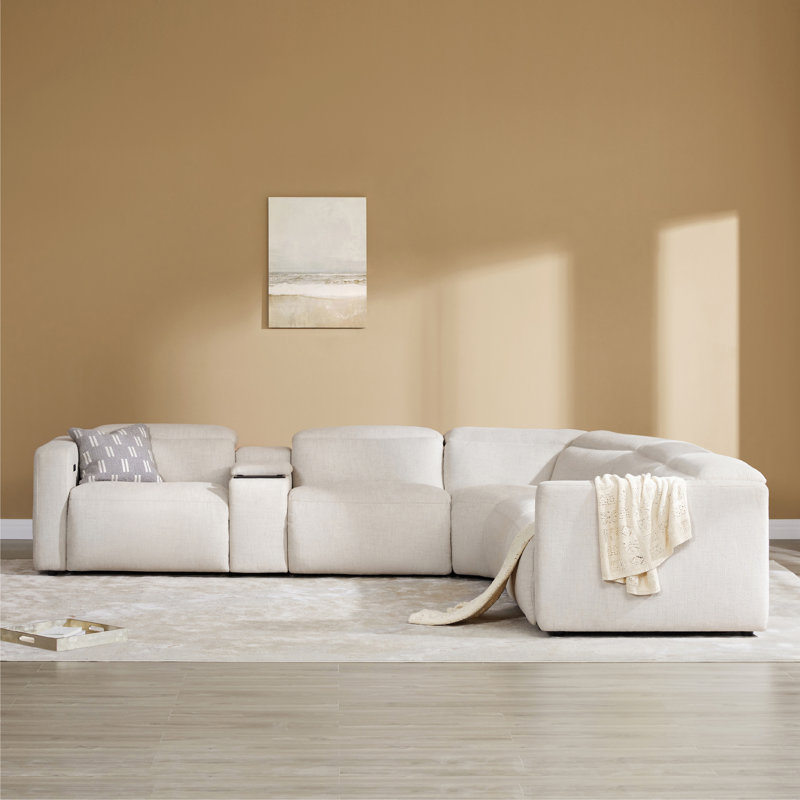 Canapé modulaire inclinable électrique 5 pièces Wall-hugger, Symétrique, H 39,4 po x l 138,2 po x P 125,2 po