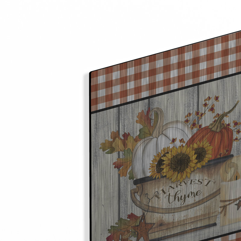 August Grove® «Harvest Thym» par Linda Spivey, art mural en métal, H 16 po x l 12 po