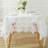 White Rectangle Embroidery Lace Tablecloth Holiday Cocktail Party Table Wear-1781684670