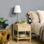 Nadine 40cm W Manufactured Wood Bedside Table