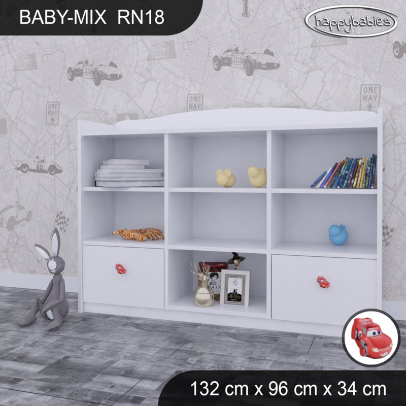96cm H X 132cm W Kids Cube, White
