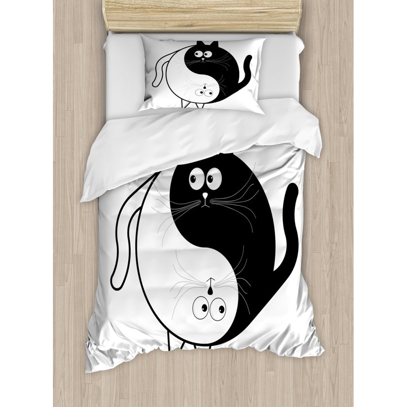 Polyester Duvet Cover, Twin Duvet Cover + 1 Standard Sham