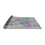 Tapis à motif géométrique vert-1723645446