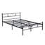 Metal Bed Frame with Beard Design Headboard-1923777581-1923777619