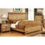 Transitional Bedside Cabinet With Weathered Texture And Charging Contemporary Table Metal Glide Plug