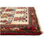 Tapis de couloir rouge unique en laine noué à la main style Keisari des années 1980 de 3 pi 3 po x 17 pi Joan