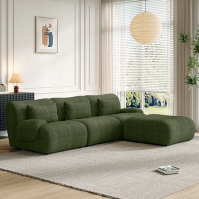 4 Pieces Sectional Sofa With Ottoman