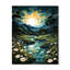 Horloge murale de campagne Tranquil Pond I - Paysage et nature surdimensionné-99630545