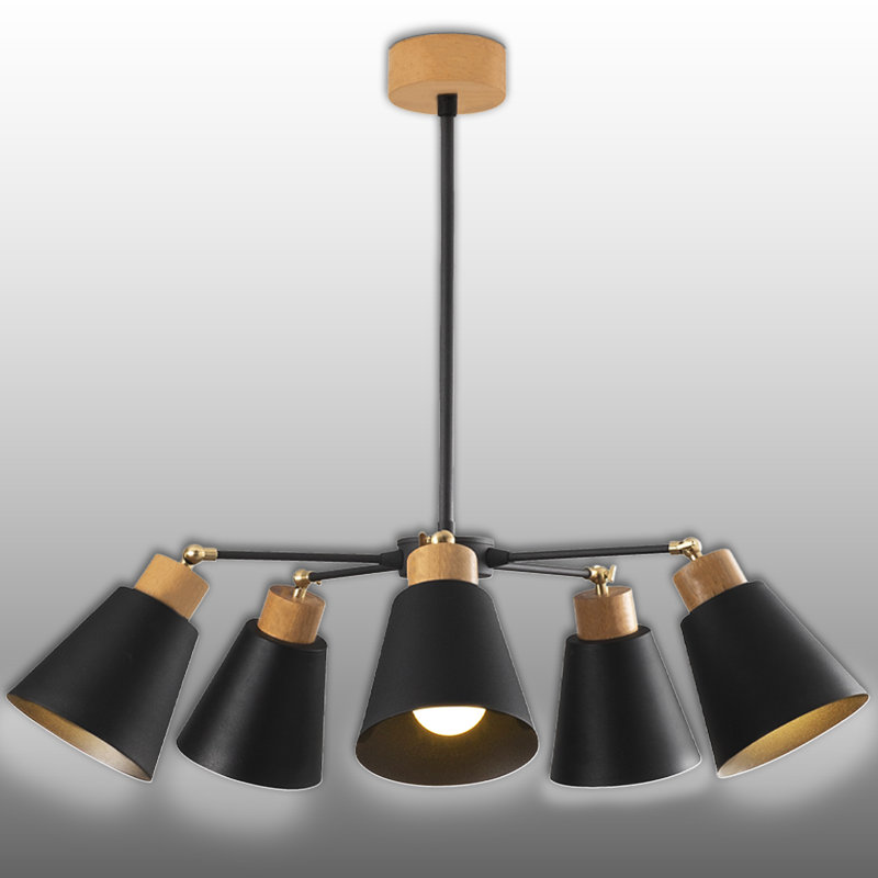 Lustre à culot réglable 5 lumières
