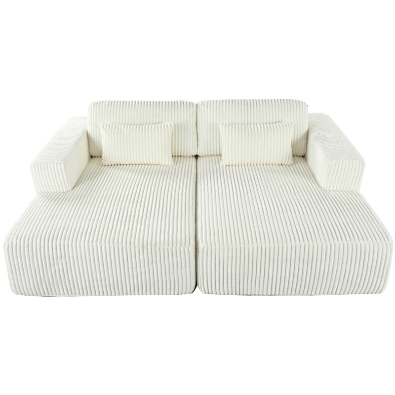 Flâneuse rembourrée, Blanc