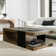 Danica Solid Wood Floor Shelf Coffee Table with Storage