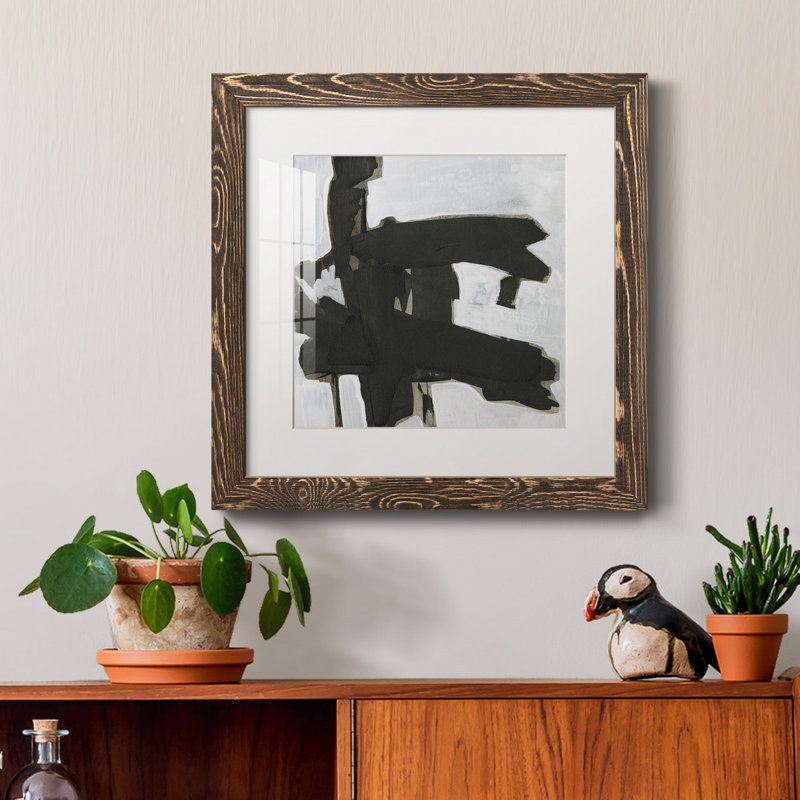 Ode An Kline VII-Premium, reproduction encadrée - prête à être accrochée, H 31,5 po x l 31,5 po x P 1,5 po, Blanc