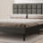 Zanari Upholstered Modern Low Profile Platform Queen Size Bed with Tufted Headboard-1406521213
