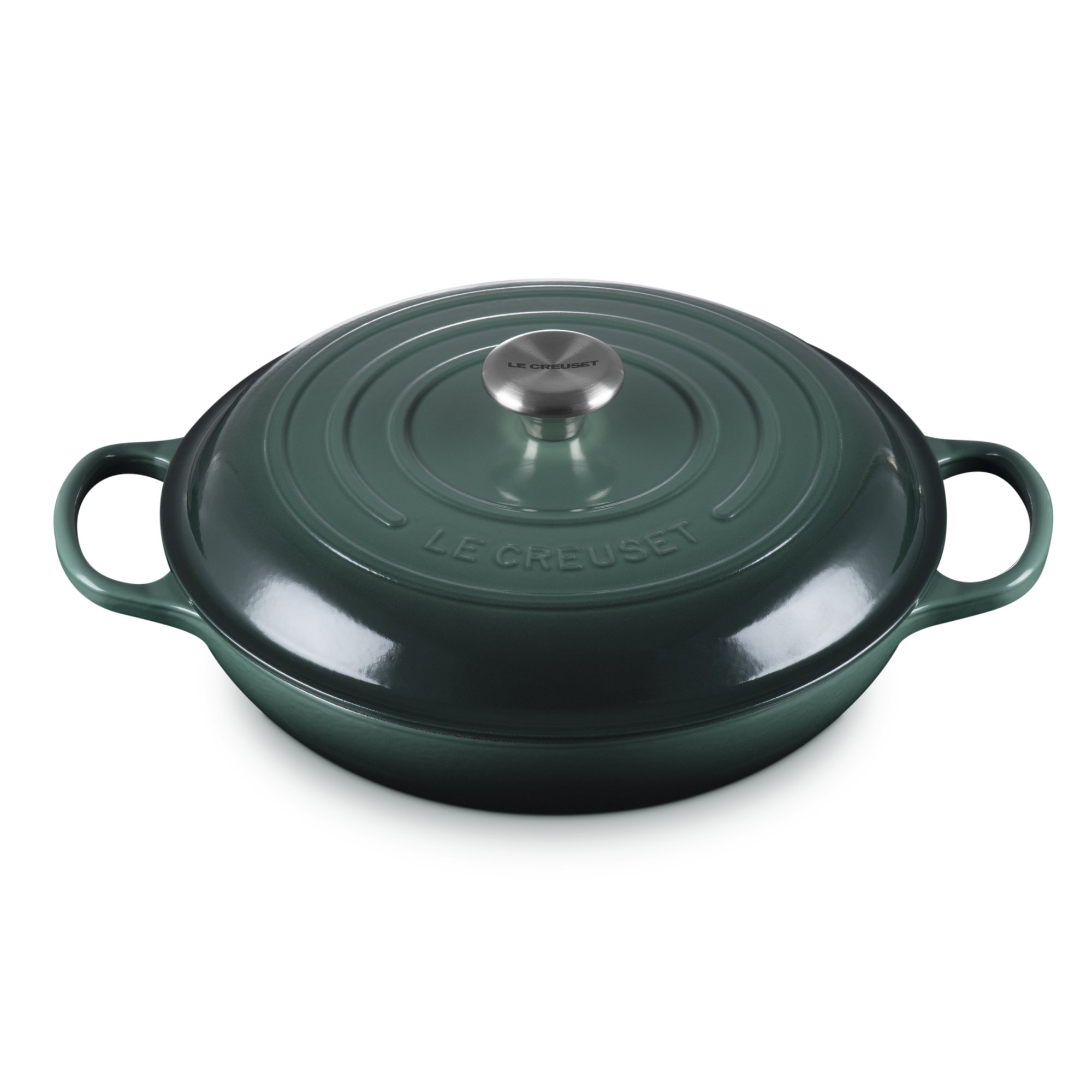 Le Creuset Signature Enameled Cast Iron Braiser with Lid, Artichaut, 3.5 quarts