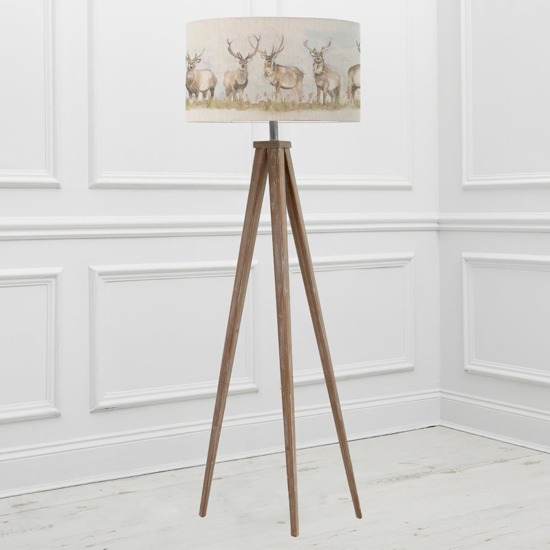 Aratus 173cm Brushed Tripod Floor Lamp