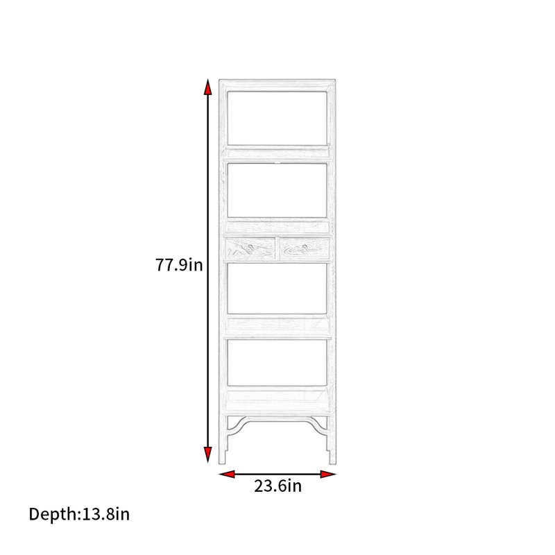 Windridge, (4 tablettes) H 77,9 po x l 23,6 po x P 13,8 po