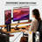 Computer Desk, L Shaped Corner Desk With Shelf, Power Outlets And LED Lights-2125606951