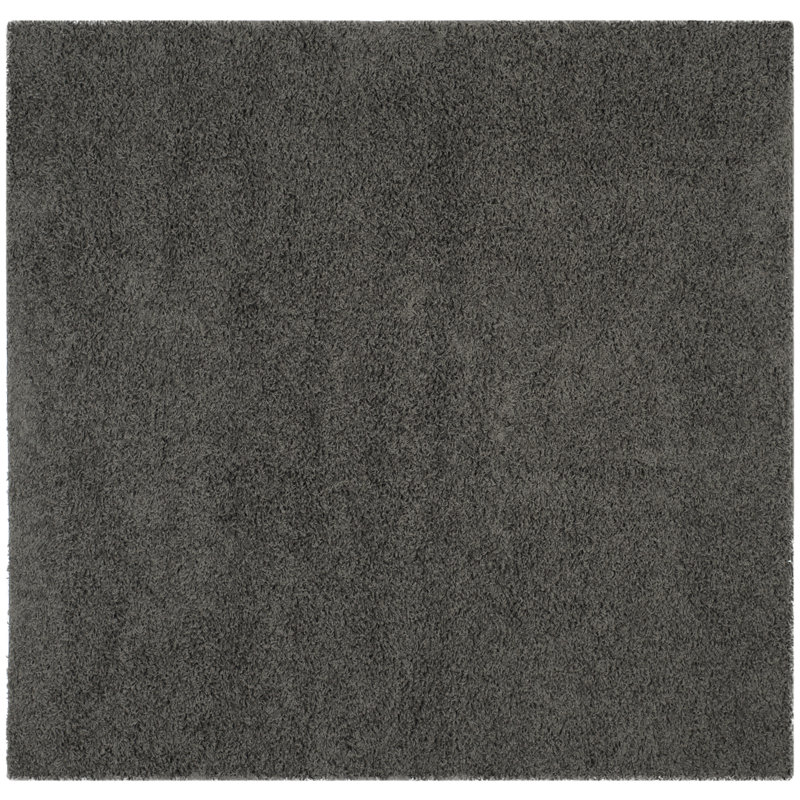 Tapis gris foncé Amoroso, Carré 6 pi 7 po