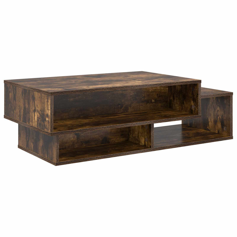 Coffee Table with Storage, Smoked Oak