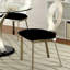 Ensemble de 2 chaises d'appoint en microfibre et en métal