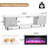 70" Fluted Fireplace TV Stand with 36" Electric Fireplace – Modern Media Console for TVs Up to 80" with Wood Grain Veneer Top and Metal Legs, White-1043399099-1043399098