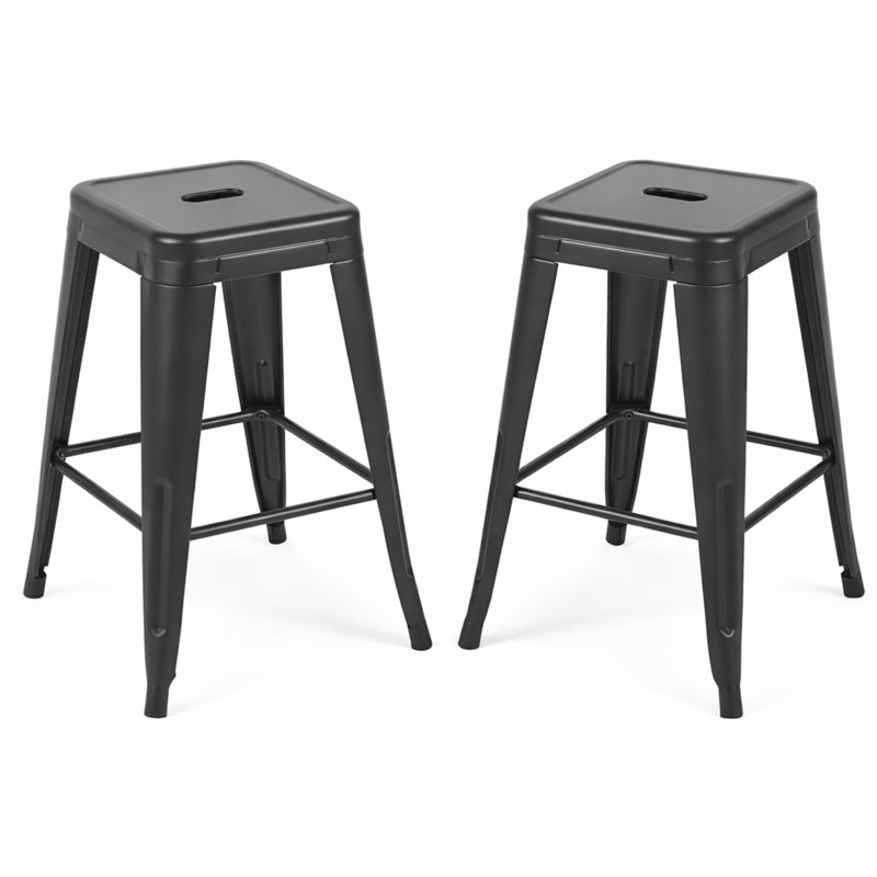 Tabouret à hauteur de comptoir 24 po, Black, Counter Stool (24" Seat Height)