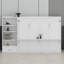 Lit escamotable avec compartiments de rangement et tablette réglables en hauteur, cadre de lit mural avec 1 tiroir, lit plateforme pliable multifonctionnel-148752887
