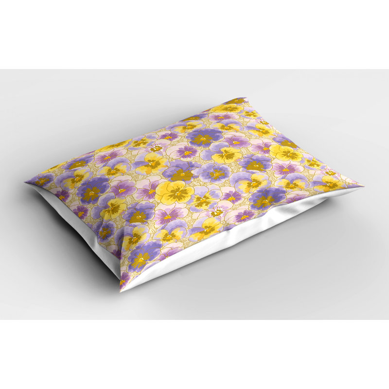 Garden Polyester Floral Sham Set, King
