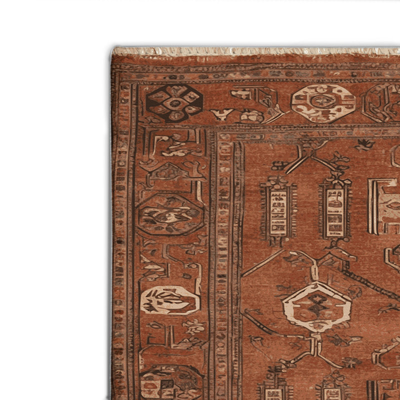 Tapis turc intérieur et extérieur brun, Rectangulaire 2 pi x 3 pi