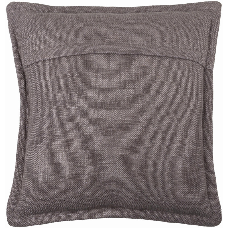 Coussin Thurman, Housse de coussin seulement - sans coussin, 22 po x 22 po, Gris anthracite