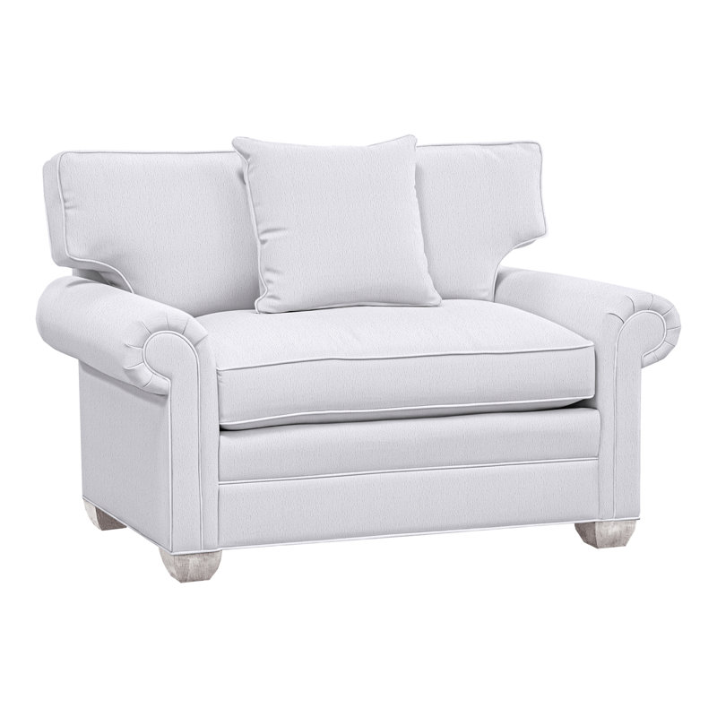 Main Street Chair And A Half, Navada Snow, Dove Gray