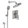 Descanso 2.5 GPM Styletherm 0.5" Thermostatic Shower System with Showerhead and Handshower on Hook