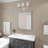 4 Light Polished Chrome Large Vanity Sconce With Mouth Blown Clear Glass-20810487-20810486