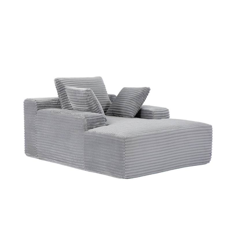 Méridienne surdimensionnée surdimensionnée Cozy Cloud Couch, Gris