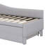 Canapé-lit simple en L rembourré en forme de L avec lit gigogne relevable-804897740