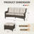 73'' Wide Wicker Patio Sofa with Cushions-674401184