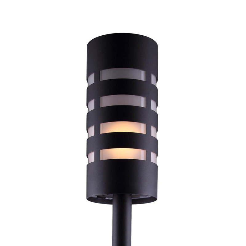 Lampadaire noir câblé 1 lumière H 62 po Usie (double) Usie