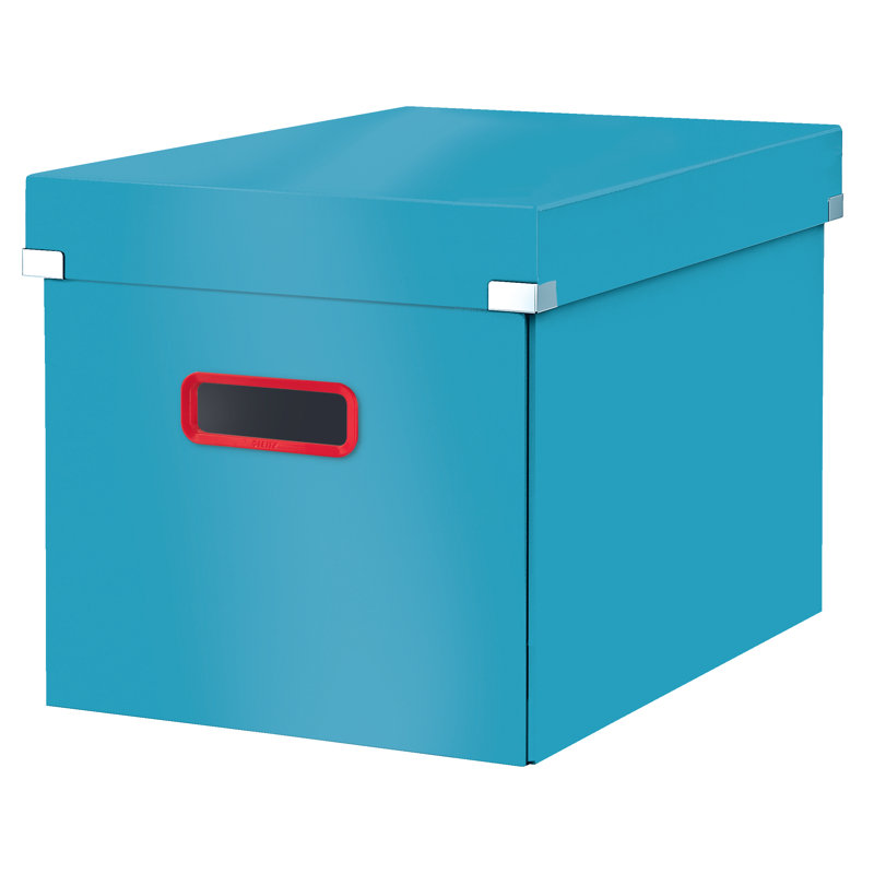 Cosy Metal Storage Bin, Blue