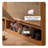 Wicker-Style Flip-Top Ultra-Slim Solid Wood Shoe Cabinet