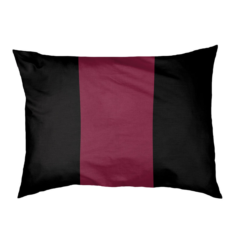Polyester Pet Bed, Large (40" W x 30" D x 6.5" H), Black/Maroon/Black