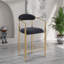 Ensemble de 2 tabourets de bar modernes avec un design élégant et des sièges confortables