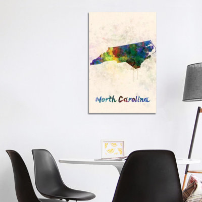 North Carolina 1 Piece Wrapped Canvas Painting