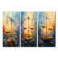 Astrologie équilibrée jaune et bleue, Balance I - Collection d'art mural moderne-1730225629-1730225617-1730225620