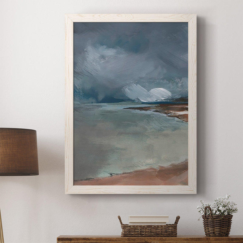 Tempête de verre de mer Ulani I, Blanc, H 37,5 po x l 27,5 po x P 1 po