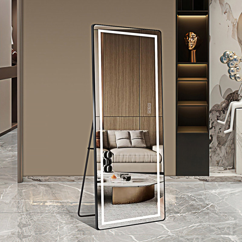 Miroir vertical pleine longueur avec lumière DEL