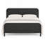 Structure de grand lit avec tête de lit, lit plateforme en bois avec support en lattes de bois, conception silencieuse, aucun sommier requis, assemblage facile, chêne naturel-130025171-130381757