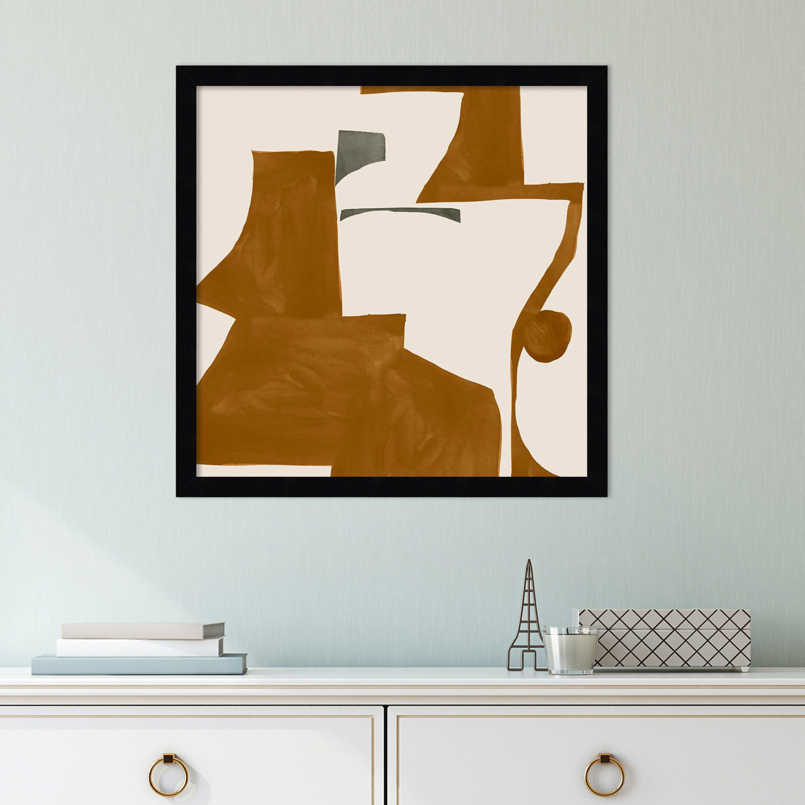 Forecast I Print by Sozi, Black, 17" H x 17" W x 1" D